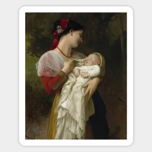 Admiration Maternelle by William-Adolphe Bouguereau Magnet